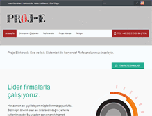 Tablet Screenshot of proje-e.com
